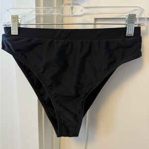 Large Shein High Waisted Black Bikini Bottoms